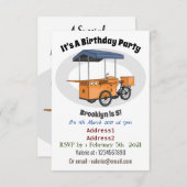 Invitation Illustration de la carotte de vélo (Devant / Derrière)