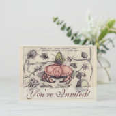 Invitation Illustration de la fleur d'insectes botaniques du (Debout devant)