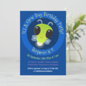 Invitation Illustration de la luciole mignon (Debout devant)