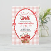 Invitation Illustration de la main irrégulière Apple 1er anni (Debout devant)