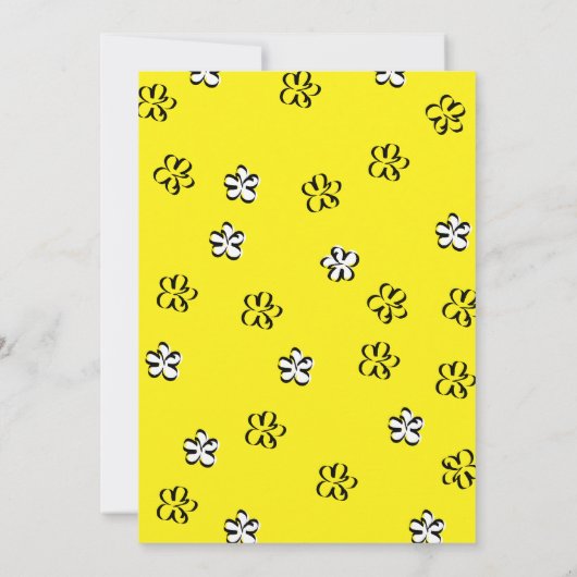 Invitation Illustration de la mode du printemps (Dos)