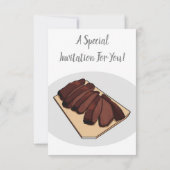 Invitation Illustration de la poitrine de boeuf (Dos)