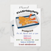 Invitation Illustration de la tempura crevette (Devant / Derrière)
