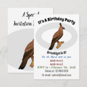 Invitation Illustration de l'aigle à faucon de Javan (Devant / Derrière)