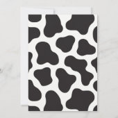 Invitation Illustration de l'aquarelle de la vache sainte fêt (Dos)