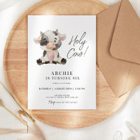 Illustration de l'aquarelle de la vache sainte fêt