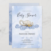 Invitation Illustration de l'aquarelle de Swan (Devant / Derrière)