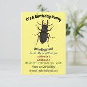 Invitation Illustration de l'insecte du dendroctone du pin (Debout devant)