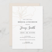 Invitation Illustration de l'invitation à déjeuner nuptiale d (Devant / Derrière)