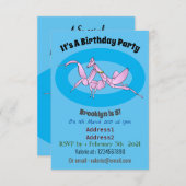 Invitation Illustration de l'orchidée mante (Devant / Derrière)