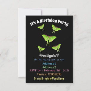 Invitation Illustration de Luna Moth