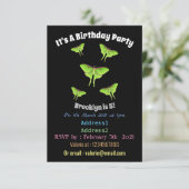 Invitation Illustration de Luna Moth (Debout devant)