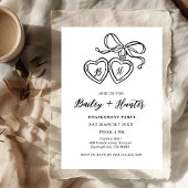 Invitation Illustration de médaillon Médaillon en forme de cœ