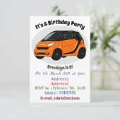 Invitation Illustration de micro-voiture (Debout devant)