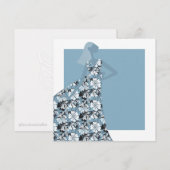 Invitation Illustration de mode de la Fête du Jardin Floral f (Devant / Derrière)