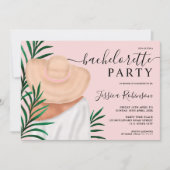 Invitation Illustration de mode tropicale moderne bachelorte (Devant)