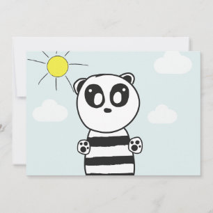 Invitation Illustration de Panda Mignon