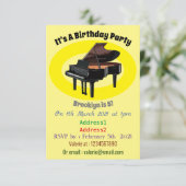 Invitation Illustration de piano (Debout devant)