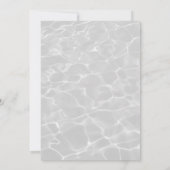Invitation Illustration de plage Mariage d'été (Dos)
