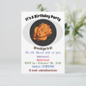 Invitation Illustration de poulet rôti (Debout devant)