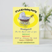 Invitation Illustration de poussette (Debout devant)