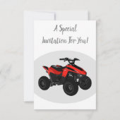 Invitation Illustration de Quad bike atv (Dos)
