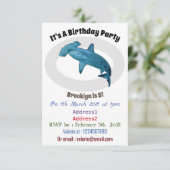 Invitation Illustration de requin marteau (Debout devant)
