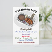 Invitation Illustration de Satay (Debout devant)