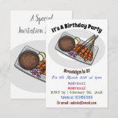 Invitation Illustration de Satay (Devant / Derrière)