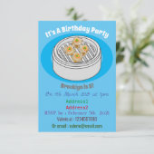 Invitation Illustration de Shumai dim sum (Debout devant)