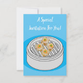 Invitation Illustration de Shumai dim sum (Dos)