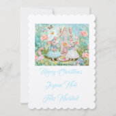 Invitation Illustration de souris joyeux Noël (Devant)