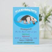 Invitation Illustration de Tamandua (Debout devant)