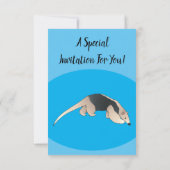 Invitation Illustration de Tamandua (Dos)