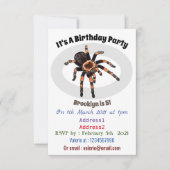 Invitation Illustration de Tarantula (Devant)
