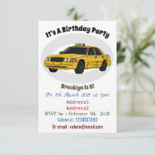 Invitation Illustration de taxi (Debout devant)