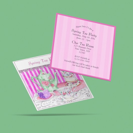 Invitation Illustration de Thé Dansant