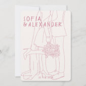 Invitation Illustration de Whimsical avec le Mariage RSVP de  (Devant)