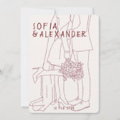 Invitation Illustration de Whimsical avec le Mariage RSVP de (Devant)