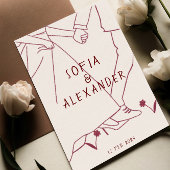 Invitation Illustration de Whimsical avec le Mariage RSVP de 