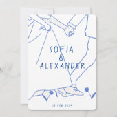 Invitation Illustration de Whimsical avec le Mariage RSVP de (Devant)