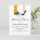 Invitation Illustration décontractée de la répétition Mariage (Debout devant)