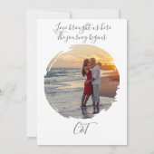 Invitation Illustration décontractée de la répétition Mariage (Dos)