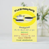 Invitation Illustration des jeux de cuisine (Debout devant)