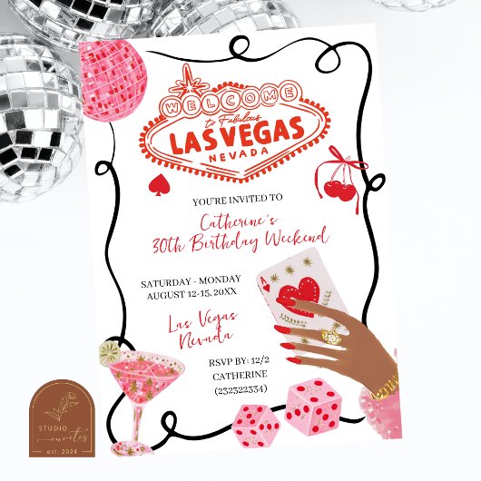 Invitation Illustration dessinée à la main pour le week-end d