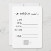 Invitation Illustration d'invitation Canis Lupus Loup (Dos)