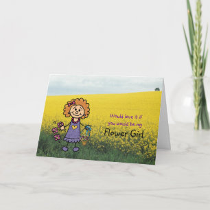 Invitation Illustration d'invitation de demoiselle d'honneur