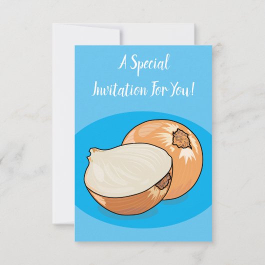 Invitation Illustration d'oignon (Dos)