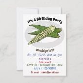 Invitation Illustration d'Okra (Devant)