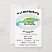 Invitation Illustration du caméléon de Jackson (Devant)